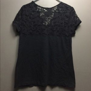 Lace black shirt